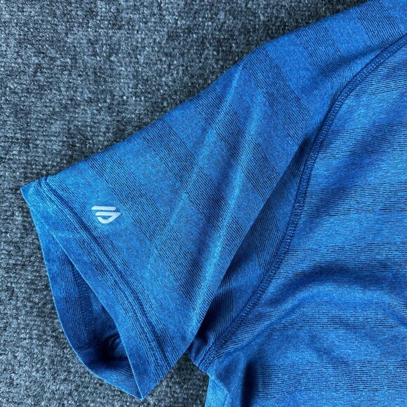 Eddie Bauer Tee Shirt Mens Medium First Ascent Blue Stretch Short Sleeve FreeDry - Picture 7 of 9